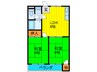 カトレヤマンション 2LDKの間取り