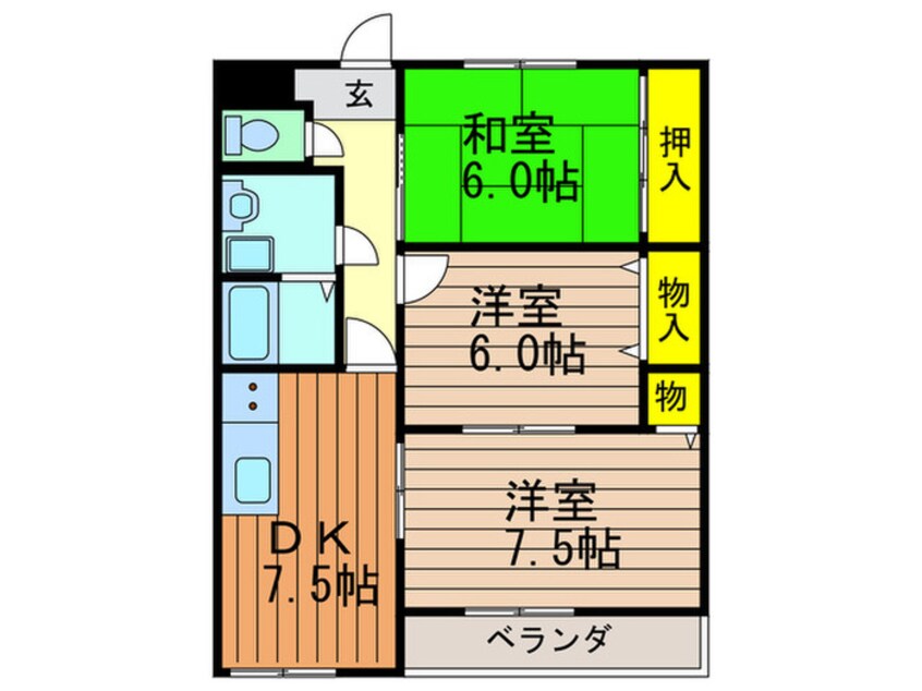 間取図 フロリア－ト枚方Ａ棟