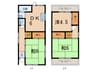 枚方市出口３丁目貸家 3DKの間取り