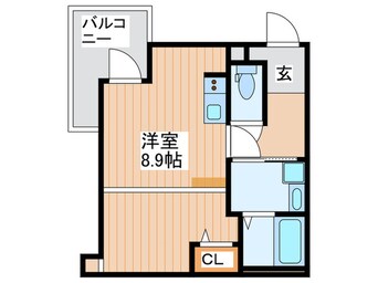 間取図 キャルムコート忍ケ丘