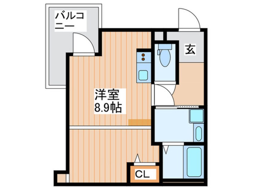 間取図 キャルムコート忍ケ丘