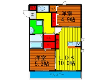 間取図 セントラルヴィレッジ