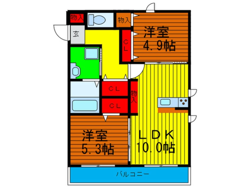 間取図 セントラルヴィレッジ