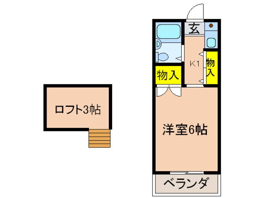 間取図 ロ－リエ土橋