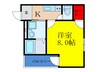Le Coeur下新庄 1Kの間取り