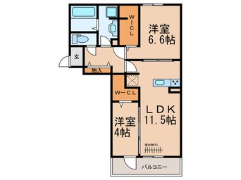 間取図 エクレール殿辻