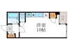 く志げ五条 1Rの間取り