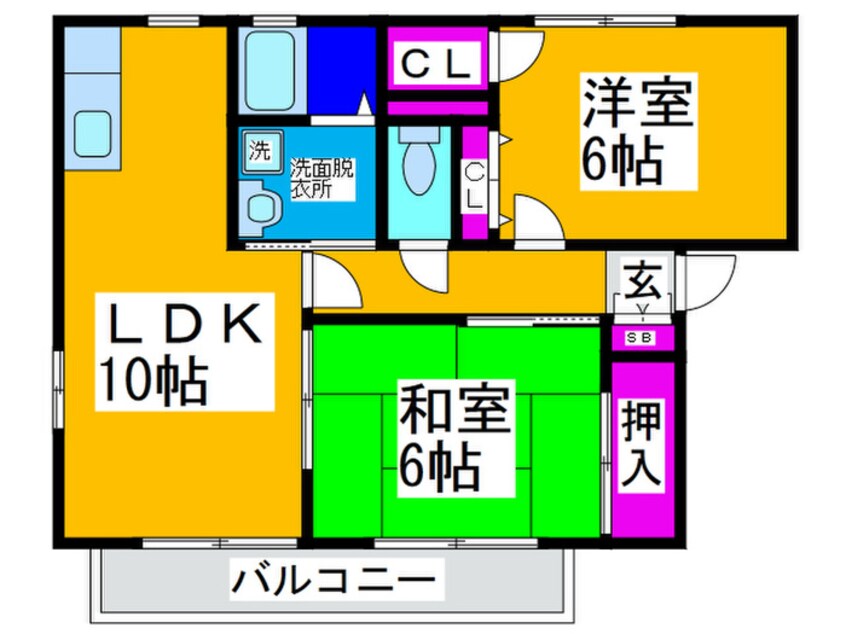 間取図 サンステート自由丘