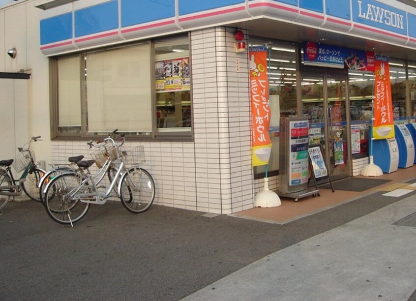 ローソン加古川粟津店(コンビニ)まで385m リジェールヒルB棟
