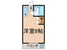 ＡＸＩＡ西村 1Rの間取り