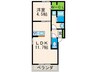 ルナ　ソレイユ 1LDKの間取り