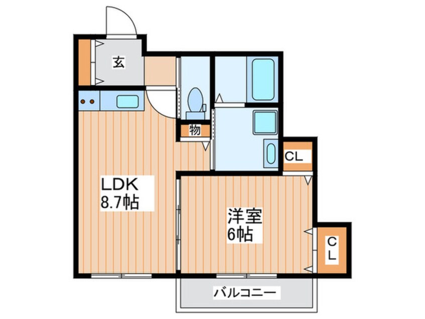 間取図 レユシール金田Ⅰ