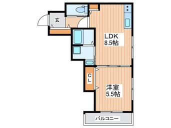 間取図 レユシール金田Ⅰ