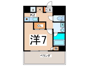 間取図 インペリアル靭本町