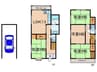 西舞子9丁目戸建 4LDKの間取り