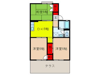 間取図 セジュールイーストリバー