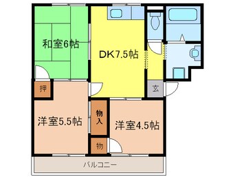 間取図 グロ－パレスⅡ