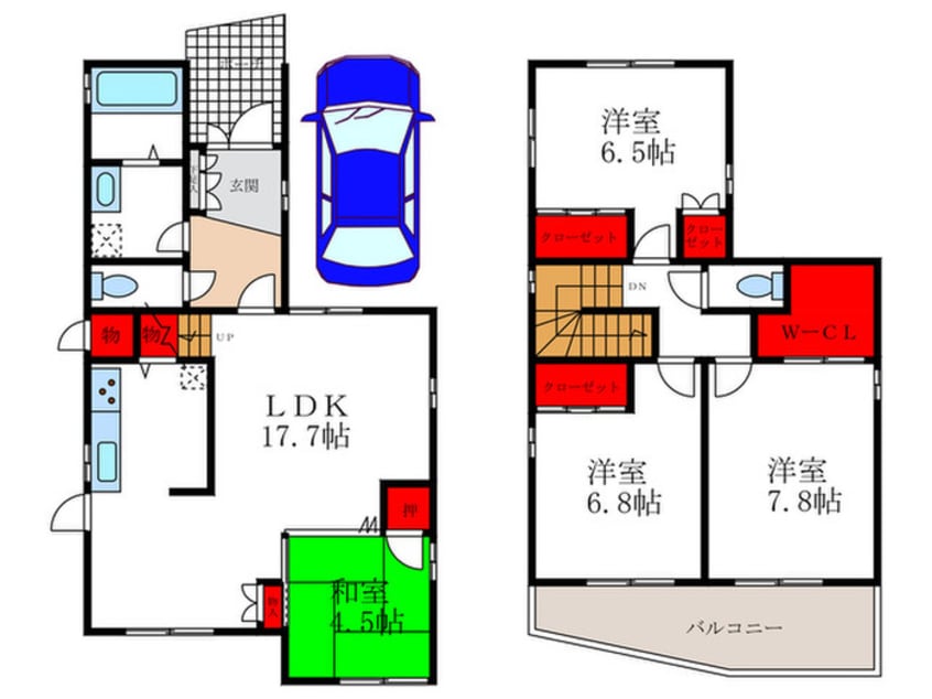 間取図 上野東2丁目戸建