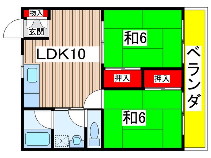 間取図 ハイツ西裏