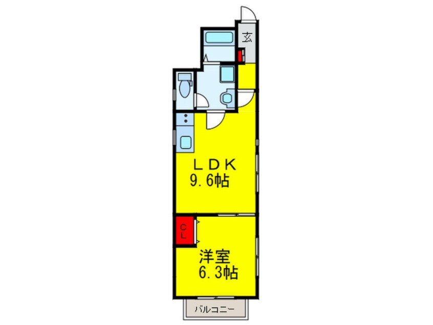 間取図 ケイズコート一条