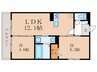 リバティスクエア楓 2LDKの間取り