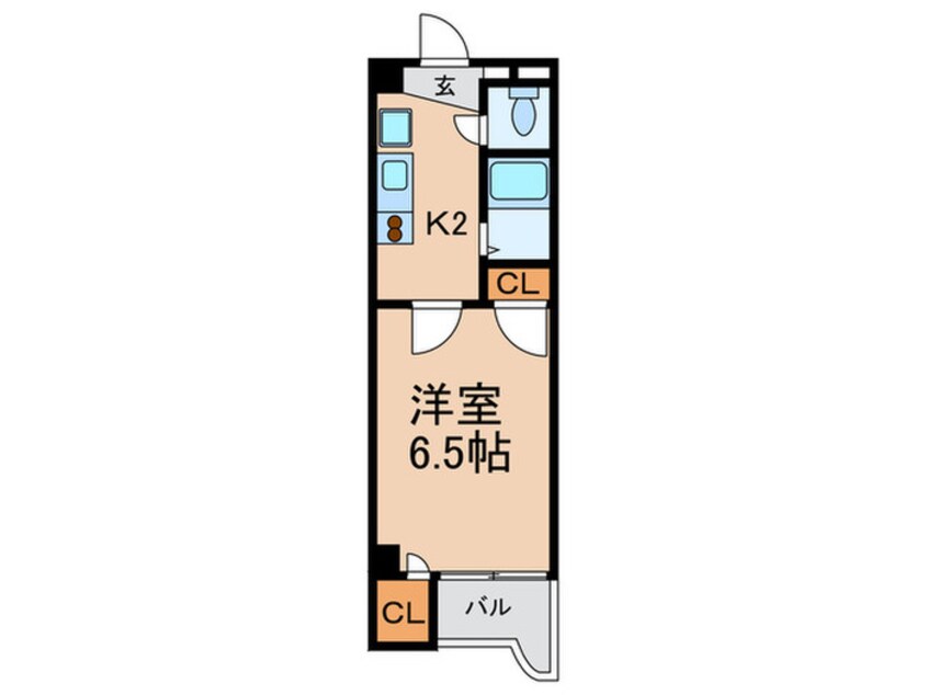 間取図 ドエル天満橋