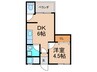 阪南パピレス 1DKの間取り
