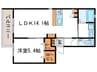 APPARTEMENT　四季 1LDKの間取り
