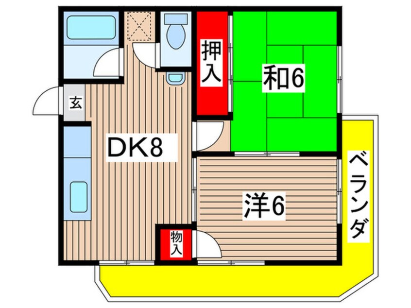 間取図 ハイツ広沢ノ池