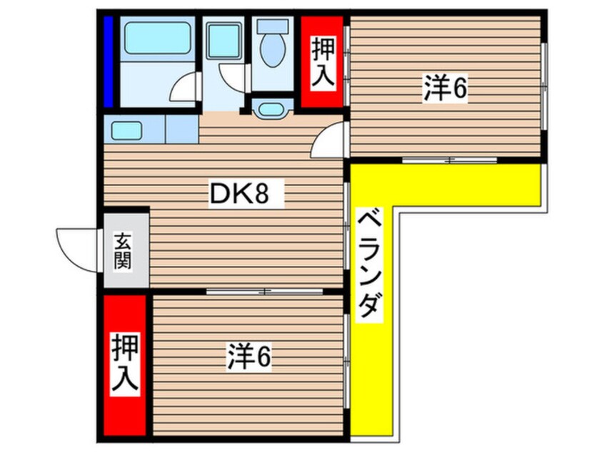 間取図 ハイツ広沢ノ池