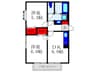 コートベージュ 2DKの間取り
