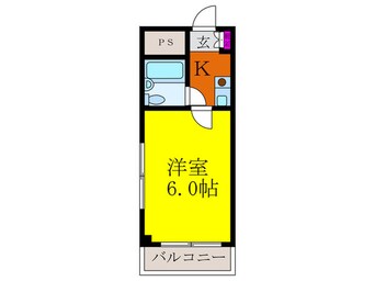 間取図 エクセレント岸部
