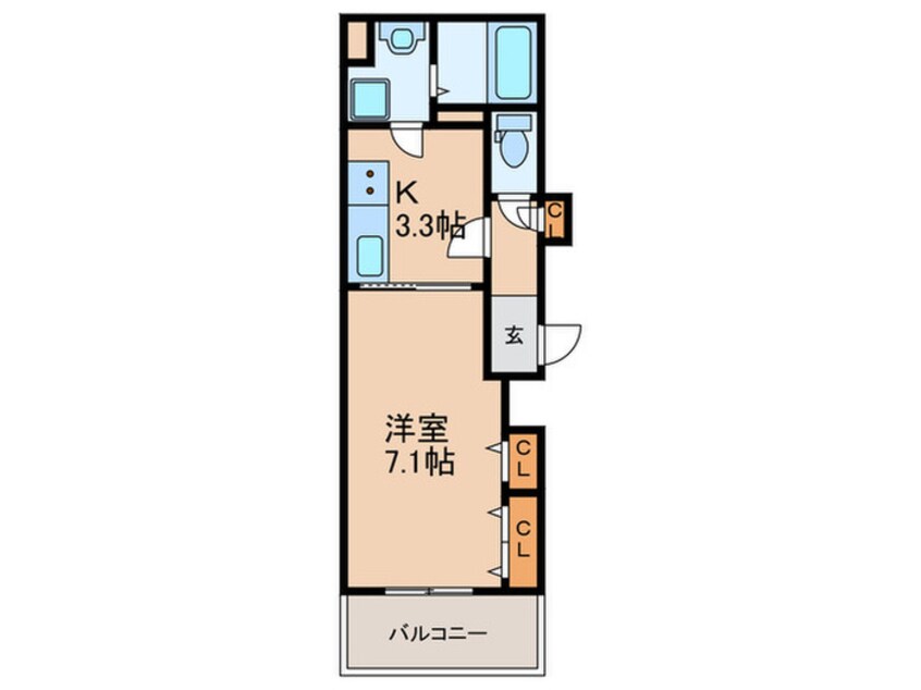 間取図 クリエオーレ俊徳町