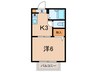 ヴィラ－ジュ甲南山手 1Kの間取り