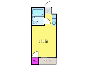 間取図 キングスアベニュ－流町Ｂ棟