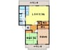 前川ハイツ 2LDKの間取り