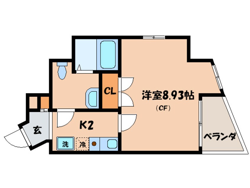 間取図 エスポワール椥辻