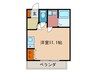 グランシャリオ 1Rの間取り