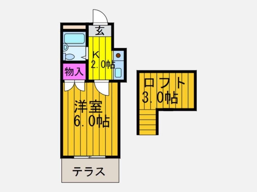 間取図 レオパレスさんわ樟葉