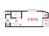 ＮＵビル 1Kの間取り