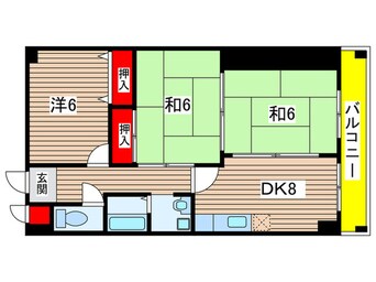 間取図 サンシャイン梅津