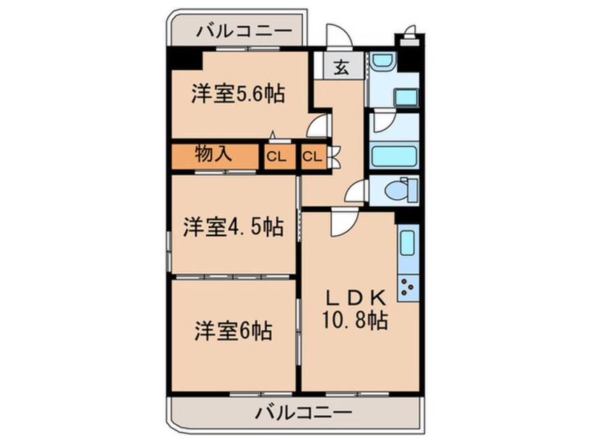 間取図 レジデンスくすのき館