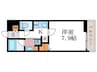 THE　ROSE　RES　一乗寺 1Kの間取り