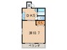 室田マンション 1DKの間取り