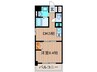 第１６関根マンション 1DKの間取り