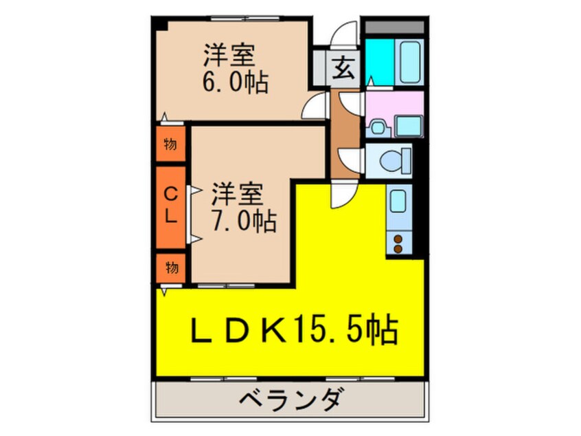 間取図 グランパスオーク