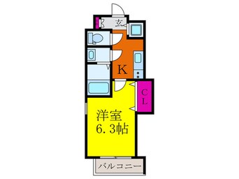 間取図 グラッド正雀