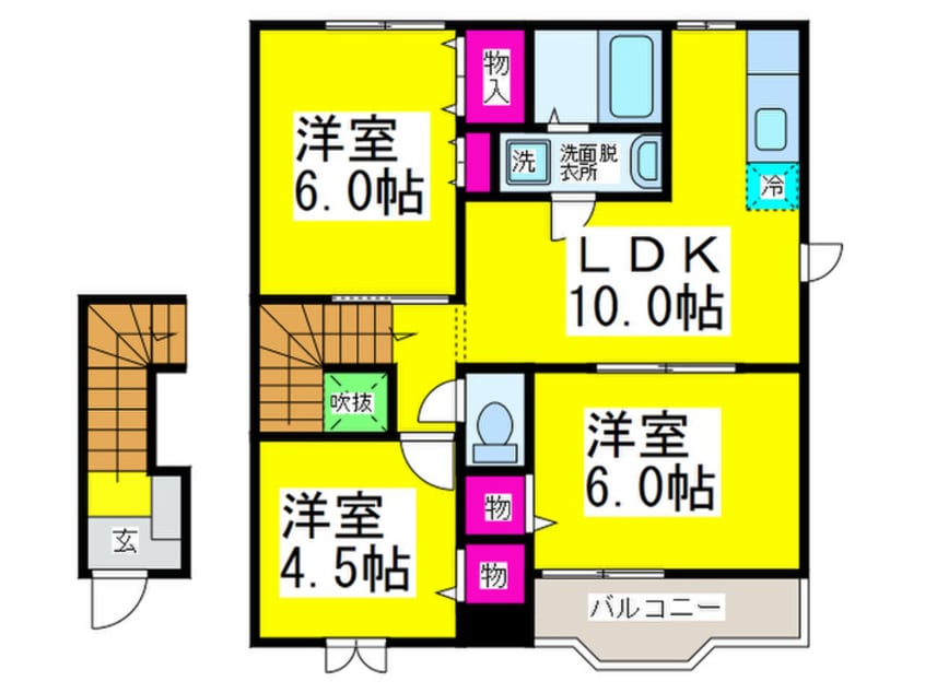 間取図 ラモルナ・ガ－デン