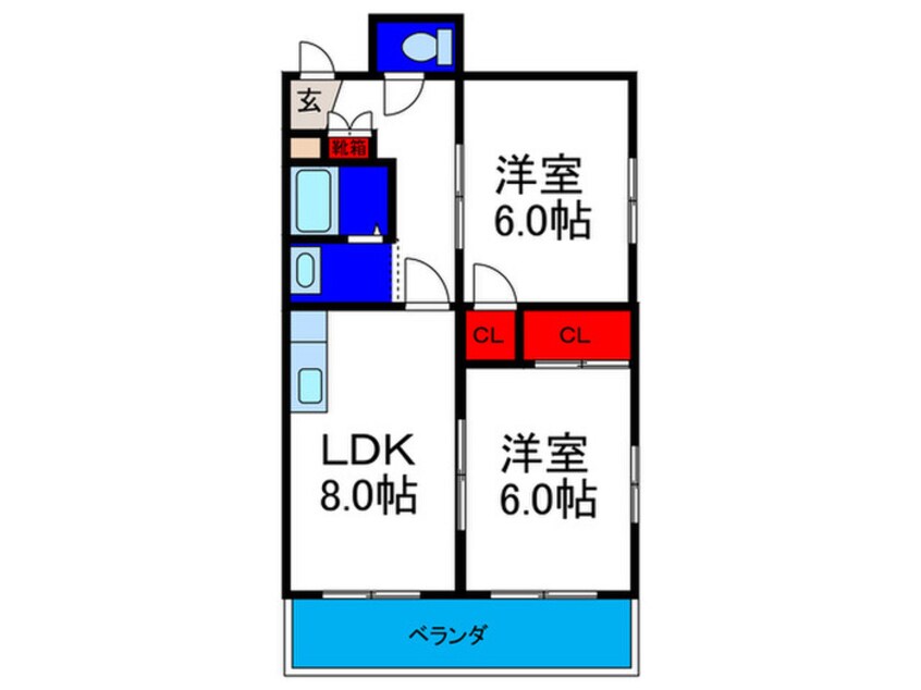 間取図 鹿島マンション