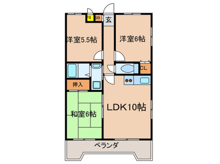 間取図 エトワ－ルショウ